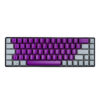 TECLADO NACEB (NA-0963M) MECANICO, RGB, 69 TECLAS MORADO CON EXTRA TECLAS INTERCAMBIABLES