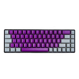 TECLADO NACEB (NA-0963M) MECANICO, RGB, 69 TECLAS MORADO CON EXTRA TECLAS INTERCAMBIABLES