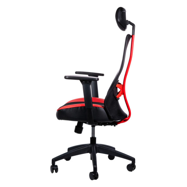 SILLA GAMING NACEB (NA-09S4R) X-ONE ROJO, RESPALDO DE MALLA, BASE DE NAYLON, 5*PUNTOS DE AJUSTE - Image 2