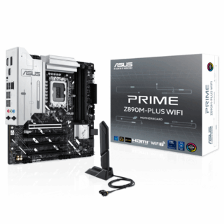 MOTHERBOARD ASUS (PRIME Z890M-PLUS WIFI) SOCKET 1851,4*DDR5,HDMI,USB-C,VGA,PCIE-4.0,WIFI7,MICRO ATX