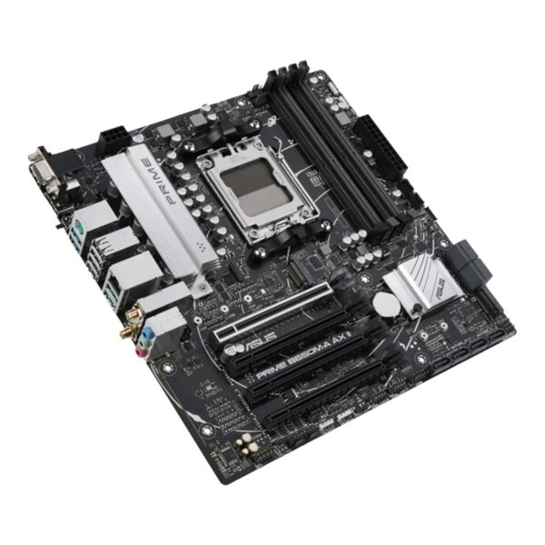 MOTHERBOARD ASUS (PRIME B650M-A AX II-CSM) SOCKET AM5,4*DDR5,HDMI,DP,VGA,PCIE-4.0,WIFI6,MICRO ATX