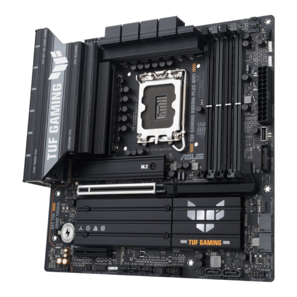 MOTHERBOARD ASUS (TUF GAMING B860M-PLUS WIFI) SOCKET 1851 15A,4*DDR5,HDMI,DP,PCIE-5.0,WIFI7,MICRO ATX - Image 2