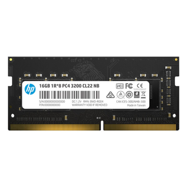 MEMORIA SODIMM DDR4 HP (2E2M7AA) S1, 16GB 1X16GB 3200MHZ, CL22