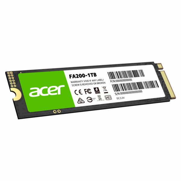 UNIDAD SSD M.2 ACER 1TB (BL.9BWWA.124) FA200, PCIE GEN4X4, 2280, 7200MB/S - Image 2