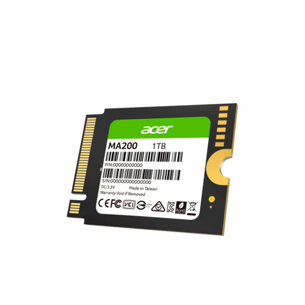 UNIDAD SSD M.2 ACER 1TB (BL.9BWWA.154) MA200, PCIE GEN4X4, 2230, 5200MB/S - Image 2