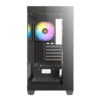 GABINETE ANTEC (CX300M ARGB_B) MICRO-ATX,CRISTAL,S/FUENTE,3*FAN ARGB,1*USB 3.0,2*USB 2.0,NEGRO - Image 3