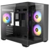 GABINETE ANTEC (CX600M ARGB_B) MINI TOWER MICRO-ATX,CRISTAL,S/FUENTE,3*FAN,1*USB-C,1*USB 3.0,NEGRO