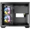 GABINETE ANTEC (CX600M ARGB_B) MINI TOWER MICRO-ATX,CRISTAL,S/FUENTE,3*FAN,1*USB-C,1*USB 3.0,NEGRO - Image 4