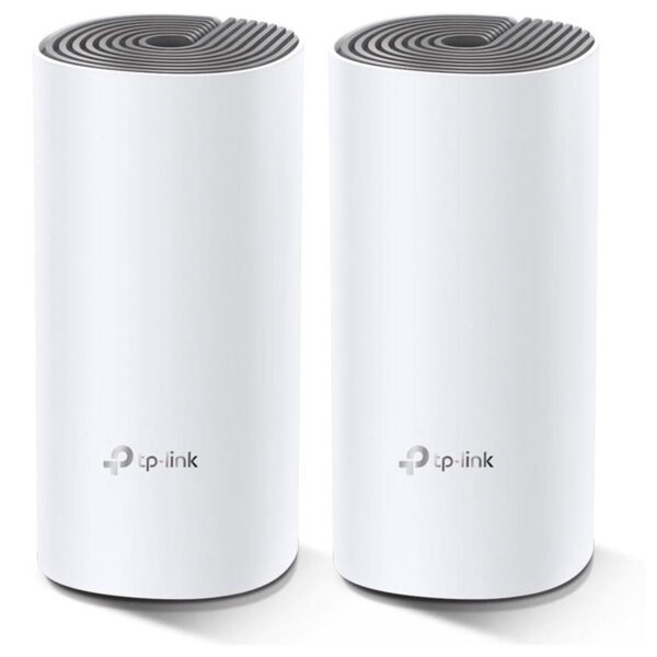 ROUTER TP-LINK (DECO E4(2-PACK) DECO E4, 867MBPS, 2X ETHERNET, DUAL 2.4/5GHZ, 2X ANTENAS INTERNAS