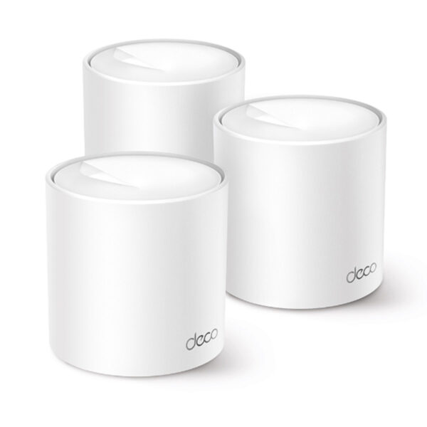 ROUTER TP-LINK (DECO X10(3-PACK) DECO X10, 1500MBPS, 2XETHERNET, DUAL 2.4/5GHZ, 2X ANTENAS INTERNAS