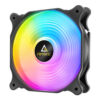 VENTILADOR P/GABINETE ANTEC (F12 RACING ARGB_3PK) PAQUETE 3 FAN ARGB 120MM,INCLUYE CONTROLADOR,NEGRO