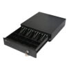 CAJON DE DINERO STYLOS (HTPOSCD1B) HOSTECH HT-300, 4*BILLETES, 8*MONEDAS, CABLE RJ11, ACERO, NEGRO - Image 2
