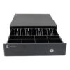CAJON DE DINERO STYLOS (HTPOSCD1B) HOSTECH HT-300, 4*BILLETES, 8*MONEDAS, CABLE RJ11, ACERO, NEGRO - Image 3