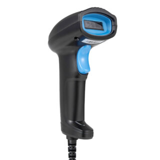 LECTOR DE CODIGOS STYLOS (HTPOSSC1B) HOSTECH HT-200, 1D/2D, 1*USB 1.5, NEGRO, DETALLES EN AZUL