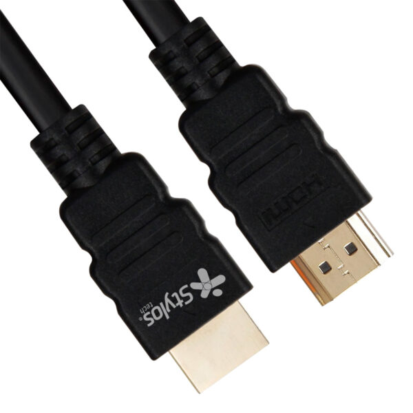 CABLE STYLOS (STACHD12905018) HDMI MACHO - HDMI MACHO, 10 METROS, NEGRO, EN BOLSA - Image 2