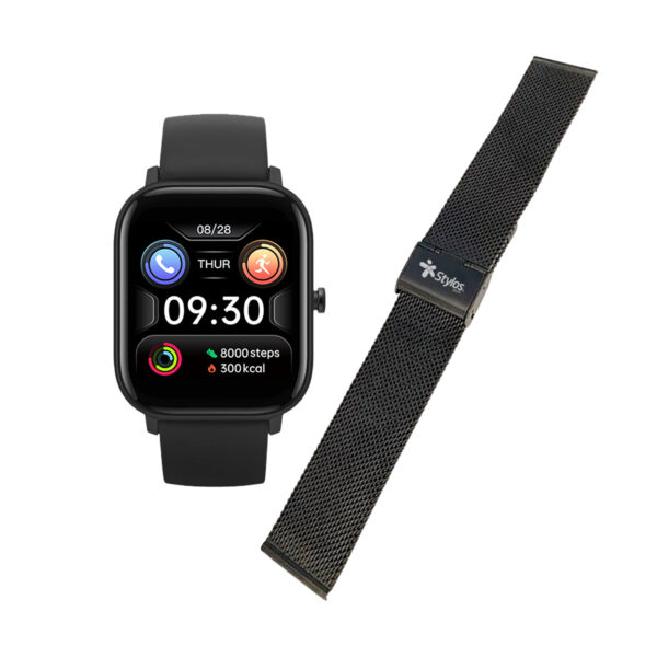 SMARTWATCH STYLOS (STASWM3CB) SW2, PANTALLA 1.69", ANDROID/IOS, BLUETOOTH 4.0, CORREA METALICA,NEGRO - Image 2