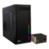 GABINETE STYLOS (STGASC1B) SECAI, MICRO ATX, 2*USB 1.0, 1*USB 3.0, RGB, FUENTE 550W, NEGRO - Image 2