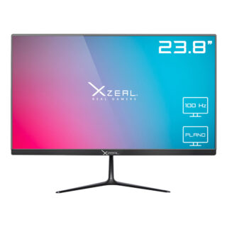 MONITOR LED XZEAL 23.8" (XSPMG08B) 1920*1080 FULL HD, PLANO VA, 100HZ, 5MS, HDMI, VGA,NEGRO