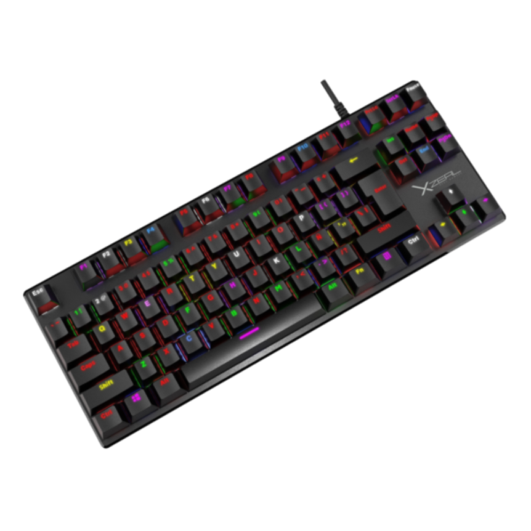 TECLADO XZEAL (XZKX020B) XZ1020, ALAMBRICO, MECANICO, SWITCH ROJO, 88 TECLAS, 60%, RGB, USB, NEGRO - Image 2