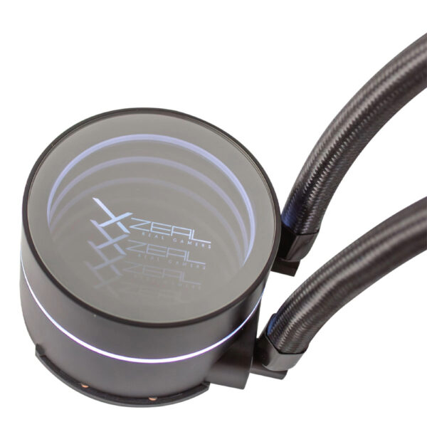 VENTILADOR P/CPU XZEAL (XZC0409B) XZ-409, REDONDO, 120MM, AMD/INTEL,ARGB,ENFRIAMIENTO LIQUIDO,NEGRO - Image 2