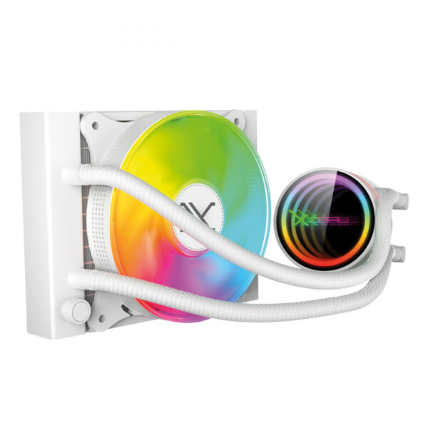 VENTILADOR P/CPU XZEAL (XZC0409W) XZ-409, REDONDO, 120MM, AMD/INTEL,ARGB,ENFRIAMIENTO LIQUIDO,BLANCO