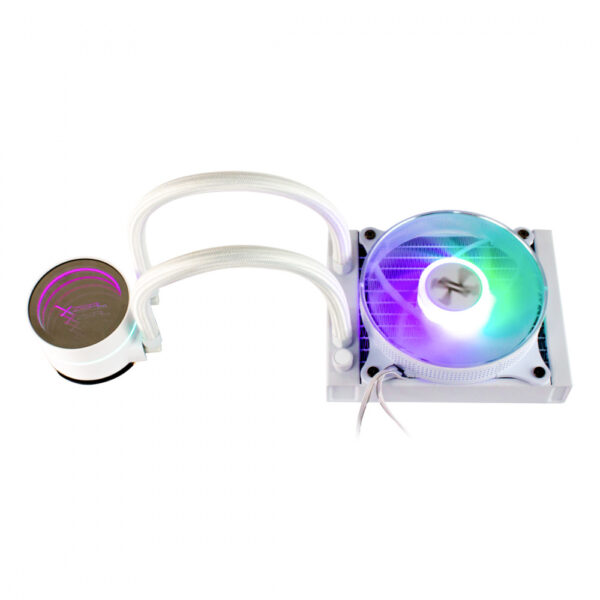 VENTILADOR P/CPU XZEAL (XZC0409W) XZ-409, REDONDO, 120MM, AMD/INTEL,ARGB,ENFRIAMIENTO LIQUIDO,BLANCO - Image 2