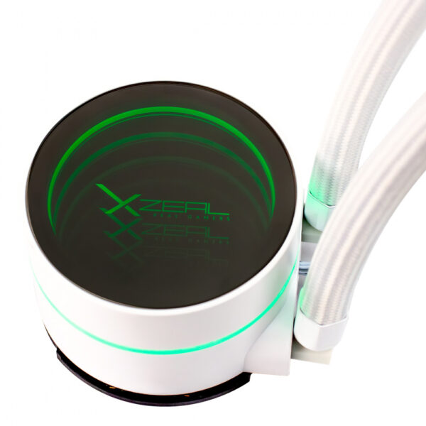 VENTILADOR P/CPU XZEAL (XZC0409W) XZ-409, REDONDO, 120MM, AMD/INTEL,ARGB,ENFRIAMIENTO LIQUIDO,BLANCO - Image 3