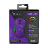MOUSE XZEAL (XZPM1MV) XZ-401, 6 BOTONES, RGB, 7200DPI, USB 1.5 M, MORADO-VERDE - Image 3