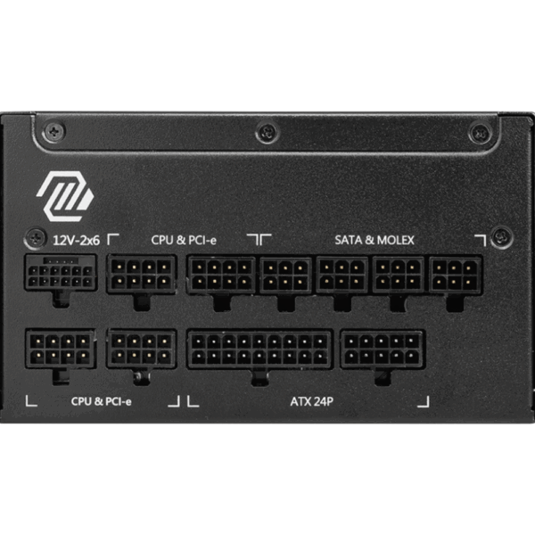 FUENTE DE PODER MSI (MAG A1250GL PCIE5) 1250W, PCIE 5.1, MODULAR, 80 PLUS GOLD, PFC ACTIVO, ATX 3.1 - Image 2