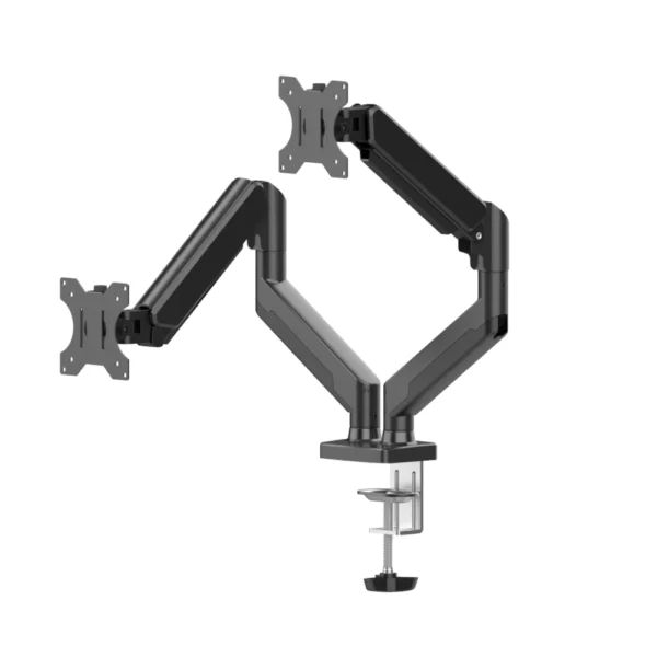 BRAZO DE SOPORTE PARA MONITOR NACEB (NA-0214) NEGRO, MONTAJE DE MESA, P/PANTALLA 10"-32", DOBLE - Image 2