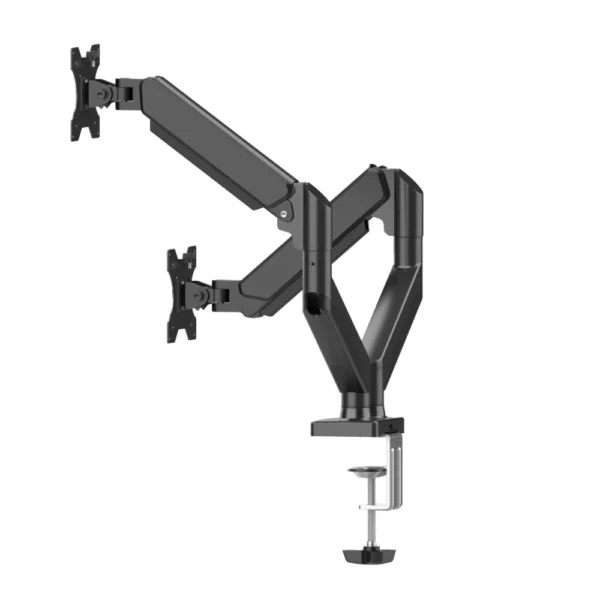 BRAZO DE SOPORTE PARA MONITOR NACEB (NA-0214) NEGRO, MONTAJE DE MESA, P/PANTALLA 10"-32", DOBLE