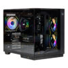 GABINETE NACEB (NA-0638) GAMER M-ATX, ITX, CRISTAL TEMPLADO, NEGRO