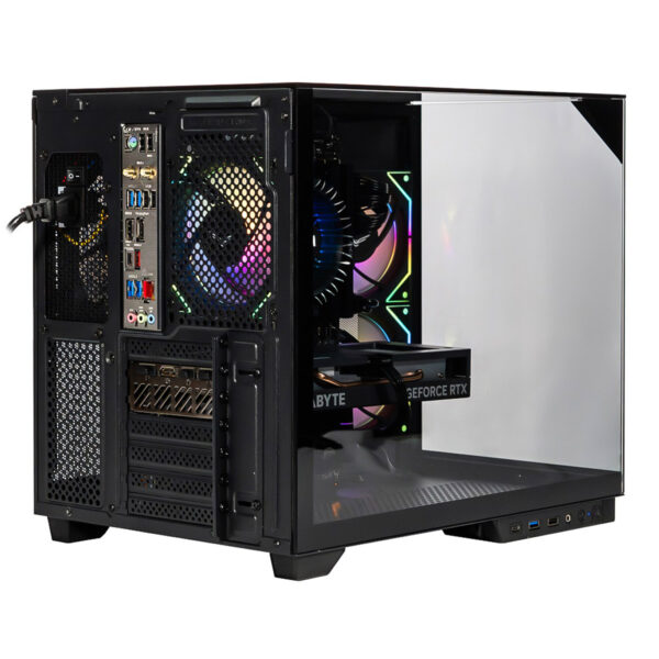 GABINETE NACEB (NA-0638) GAMER M-ATX, ITX, CRISTAL TEMPLADO, NEGRO - Image 2