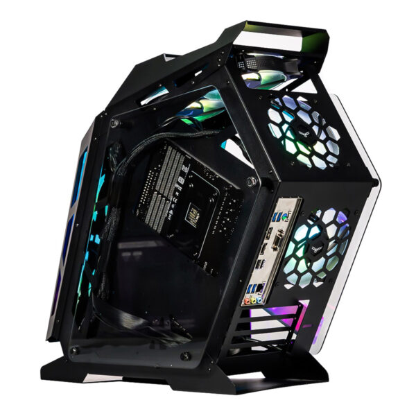 GABINETE NACEB (NA-0641) GAMER OLYMPIAN, M-ATX, ITX, CRISTAL TEMPLADO / LATERAL, FRONTAL Y SUPERIOR - Image 2