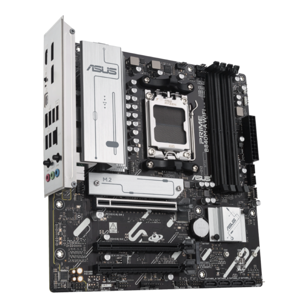 MOTHERBOARD ASUS (PRIME B840M-A WIFI) SOCKET AM5,4*DDR5,HDMI,2*DP,PCIE-4.0,WIFI6E, MICRO ATX - Image 2