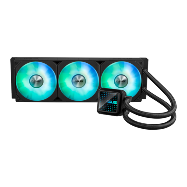 VENTILADOR P/CPU ASUS (PRIME LC 360 ARGB),AURA SYNC ARGB, 3 FANS DE 120MM, ENFRIAMIENTO LIQUIDO