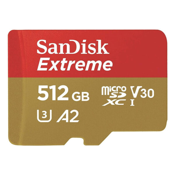 MEMORIA MICROSD SDXC SANDISK 512GB (SDSQXAV-512G-GN6MA) EXTREME MICROSD UHS-I CARD, EXTREME