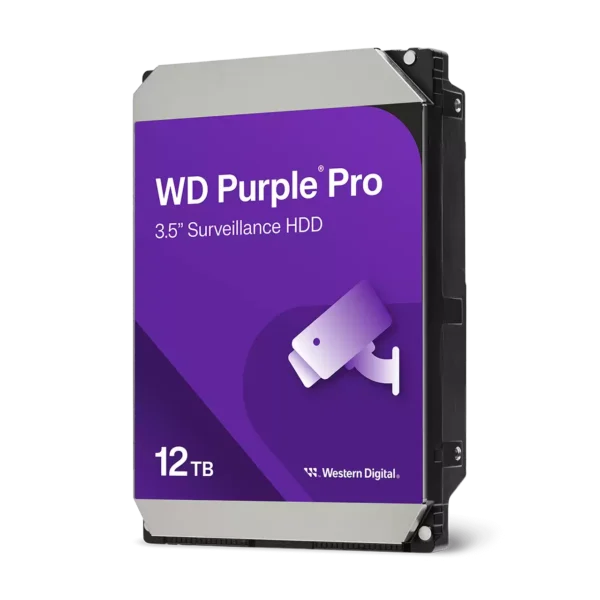DISCO DURO WD 3.5" 12TB (WD122PURP) PURPLE PRO, 7200 RPM, 256MB, SATA3