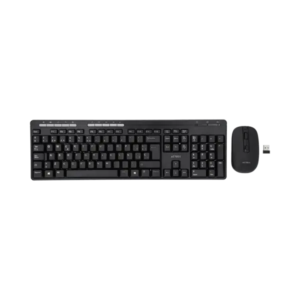 KIT TECLADO Y MOUSE INALAMBRICO ACTECK (AC-931748) MK450,RF USB,104 TEC,1600 DPI,NEGRO