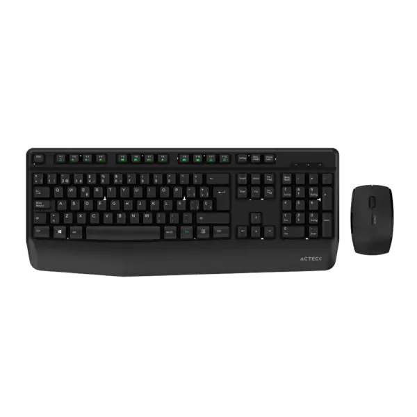 KIT TECLADO Y MOUSE INALAMBRICO ACTECK (AC-936354) MK465, MULTIMEDIA, USB, 1200DPI