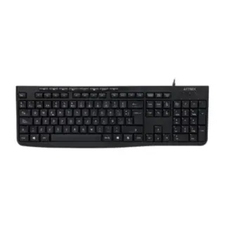 TECLADO ALAMBRICO ACTECK (AC-940146) INSPIRE PRIME TA222, MEMBRANA, MULTIMEDIA, NEGRO