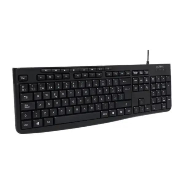 TECLADO ALAMBRICO ACTECK (AC-940146) INSPIRE PRIME TA222, MEMBRANA, MULTIMEDIA, NEGRO - Image 2