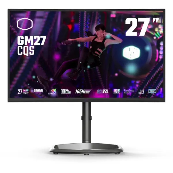 MONITOR LCD COOLER MASTER (CMI-GM27-CQS-US) CURVO, WQHD 165HZ, 2560X1440