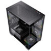 GABINETE BALAM RUSH (BR-941631) TANK PERFORM 3600,MICRO ATX,1*USB 3.0,CRISTAL TEMP,2 FAN,NEGRO - Image 2