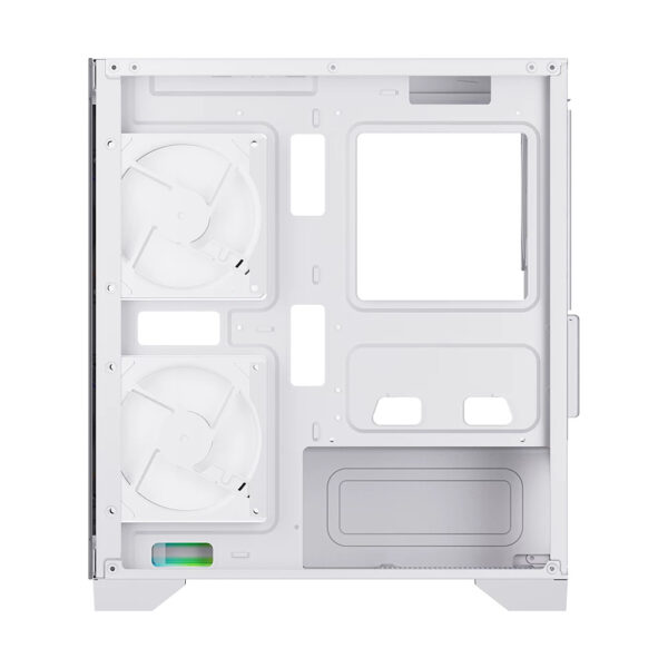GABINETE BALAM RUSH (BR-941648) TANK PERFORM 3600,MICRO ATX,1*USB 3.0,CRISTAL TEMP,2 FAN,BLANCO - Image 3