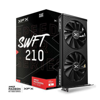 TARJETA DE VIDEO XFX (RX-76PSWFTFY) SPEEDSTER SWFT 210 RADEON RX 7600,8GB GDDR6,2250MHZ,3*DP,HDMI