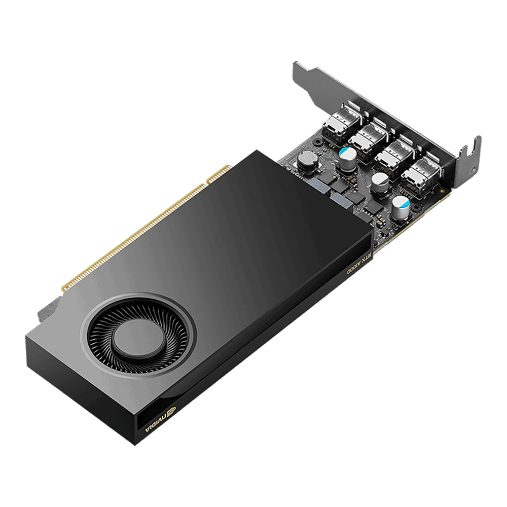 TARJETA DE VIDEO PNY (VCNRTXA1000ATX-PB) NVIDIA RTX A1000ATX,8GB,GDDR6,4*MDP,72TC,2304 CC - Image 4