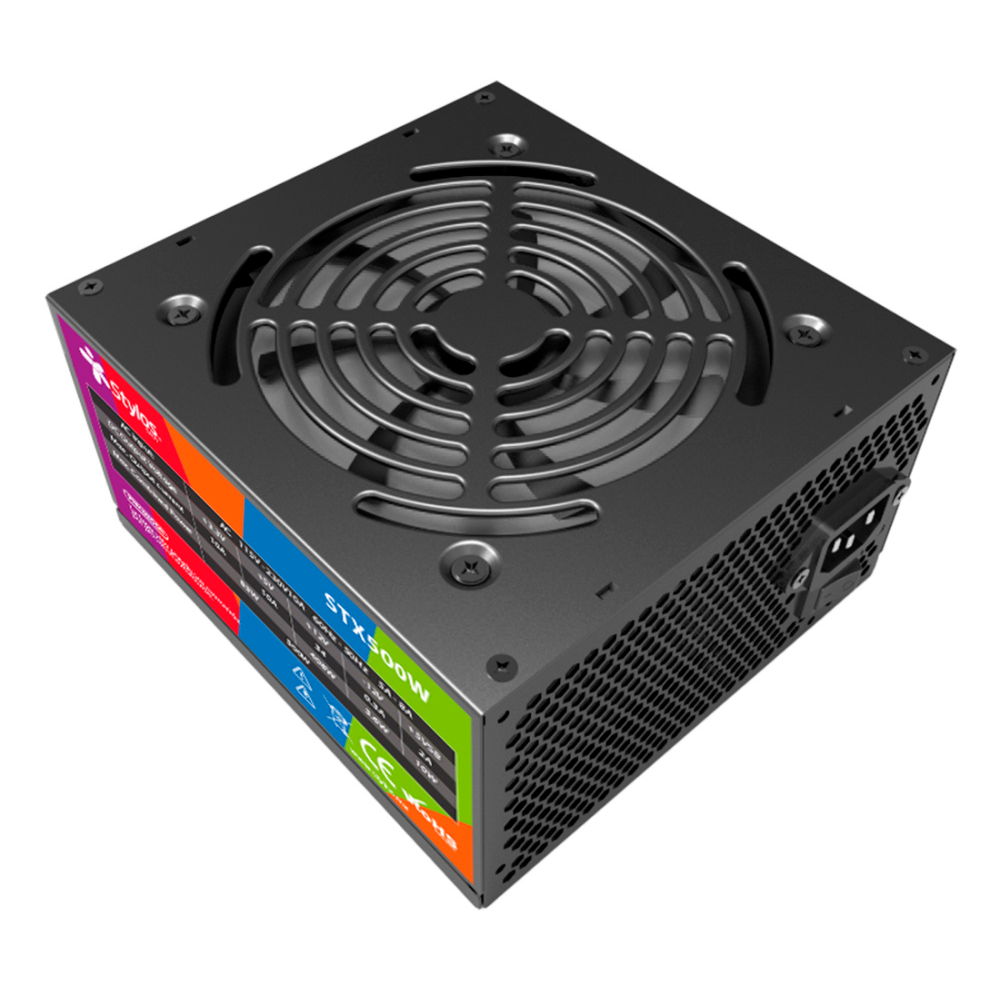 FUENTE DE PODER STYLOS (STFPATX1B) STX500W, ATX, STANDARD, 115V, ENTRADA AC - Image 2