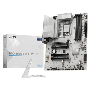 MOTHERBOARD MSI (PRO Z890-S WIFI WHITE) SOCKET 1851, 4*DDR5 8800, 1*HDMI, 1*DP, 1*USB-C, 3*M.2, ATX