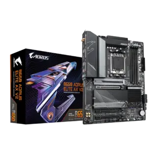 MOTHERBOARD GIGABYTE (B650 A ELITE AX V2) SOCKET AM5,4*DDR5 5200MHZ,HDMI,DP,WIFI6E,BT 5.3,ATX